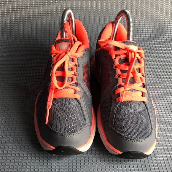 Womens Nike Dual Fusion St3 gray orange athletic exercise sneakers shoes Size 6 - Picture 3 of 7